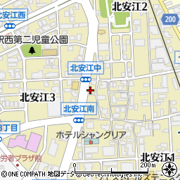 日本経済新聞金沢駅西周辺の地図