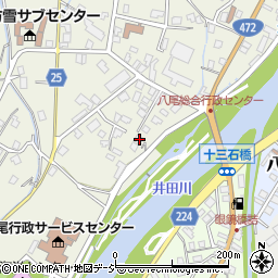 富山県富山市八尾町福島174-2周辺の地図