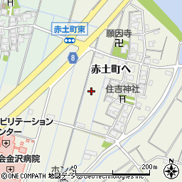 石川県金沢市赤土町周辺の地図