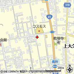 富山県富山市長附267周辺の地図