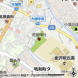 児安神社周辺の地図