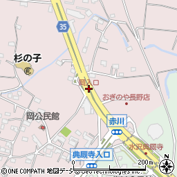 岡入口周辺の地図