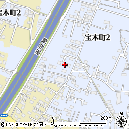 栃木県宇都宮市宝木町2丁目953-2周辺の地図