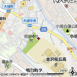石川県金沢市大樋町周辺の地図