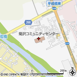 菊沢コミュニティセンター周辺の地図