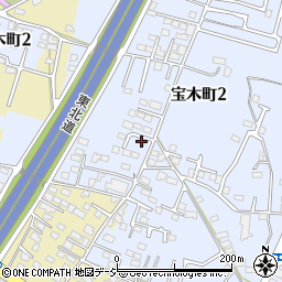 栃木県宇都宮市宝木町2丁目952周辺の地図