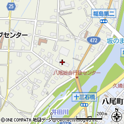 富山市八尾行政サービスセンター周辺の地図