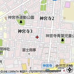 石川県金沢市神宮寺周辺の地図