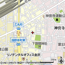 石川県金沢市乙丸町周辺の地図