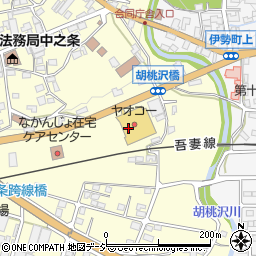 マツモトキヨシ中之条店周辺の地図