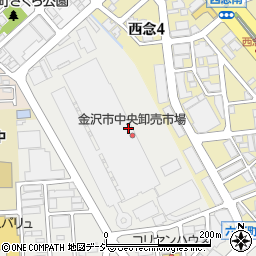 金沢中央市場青果卸売協同組合周辺の地図
