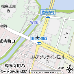 石川県金沢市佐奇森町イ127周辺の地図