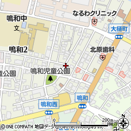 石川県金沢市鳴和周辺の地図