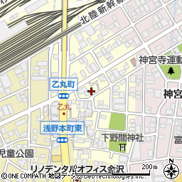 石川県金沢市乙丸町甲周辺の地図
