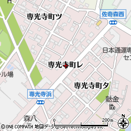 石川県金沢市専光寺町レ周辺の地図