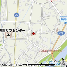 富山西警察署八尾幹部交番周辺の地図