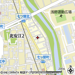 石川県金沢市七ツ屋町周辺の地図