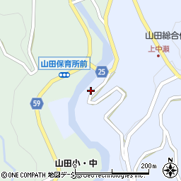 富山県富山市山田中瀬32周辺の地図