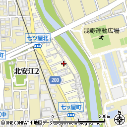 石川県金沢市七ツ屋町ニ周辺の地図