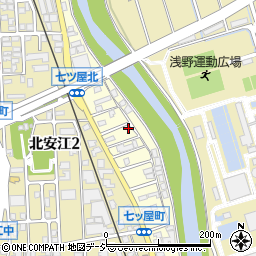 石川県金沢市七ツ屋町（ニ）周辺の地図