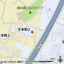 栃木県宇都宮市宝木町2丁目970-7周辺の地図