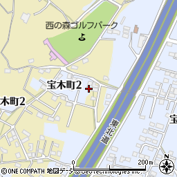 栃木県宇都宮市宝木町2丁目970周辺の地図