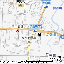 ファミリーマート中之条伊勢町下店周辺の地図