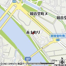 石川県金沢市赤土町リ周辺の地図