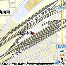 西日本旅客鉄道金沢総合車両所運用検修センター周辺の地図