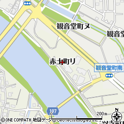 石川県金沢市赤土町（リ）周辺の地図
