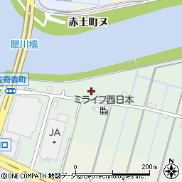 石川県金沢市佐奇森町周辺の地図