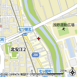 石川県金沢市七ツ屋町甲周辺の地図