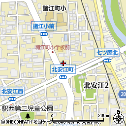 北國銀行北安江支店周辺の地図