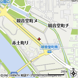 石川県金沢市赤土町リ10周辺の地図