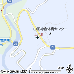 富山県富山市山田中瀬536周辺の地図