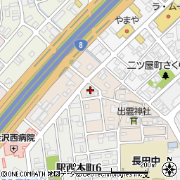 石川県金沢市二宮町12周辺の地図