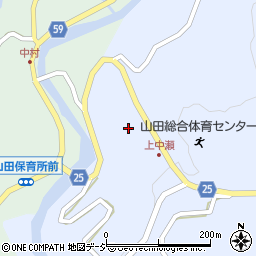 富山県富山市山田中瀬332周辺の地図