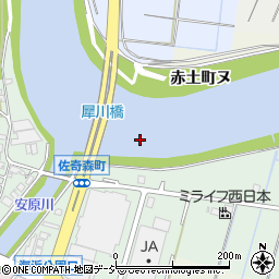 犀川橋周辺の地図