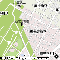 石川県金沢市専光寺町ツ34周辺の地図