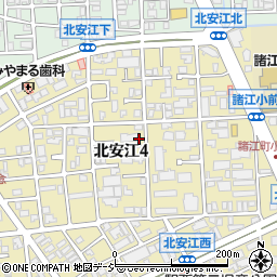 石川県金沢市北安江町周辺の地図
