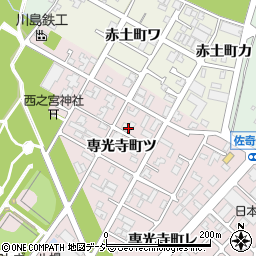 石川県金沢市専光寺町ツ周辺の地図