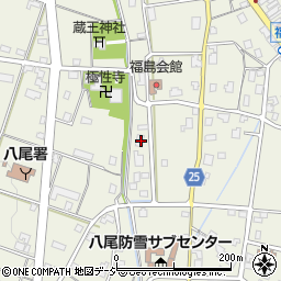 富山県富山市八尾町福島587周辺の地図