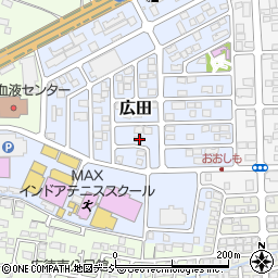 長野県長野市広田165周辺の地図