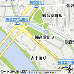 石川県金沢市観音堂町ヌ周辺の地図