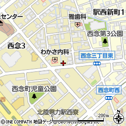 瑠璃光薬局　西念店周辺の地図