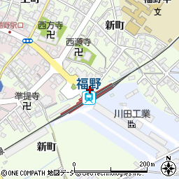 JR福野駅周辺の地図