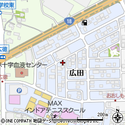 長野県長野市広田111周辺の地図