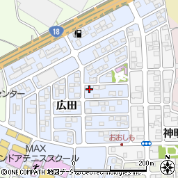 長野県長野市広田212周辺の地図