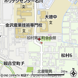 石川県金沢市観音堂町チ6-1周辺の地図