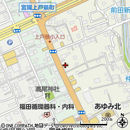 丸亀製麺宇都宮上戸祭店周辺の地図